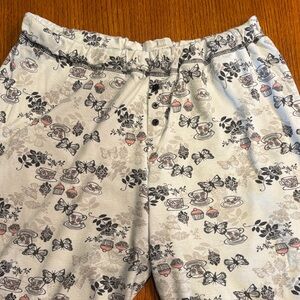 Karen Neuburger Butterfly and Floral Pajama Shorts